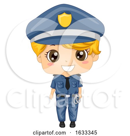 Kid Boy Police for Day Illustration by BNP Design Studio