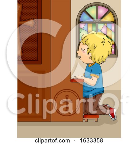 Kid Boy Church Confession Illustration by BNP Design Studio