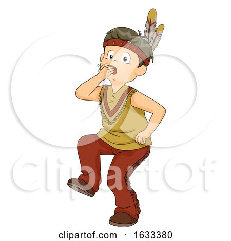 Kid Boy Play Indian Sound Costume Illustration by BNP Design Studio