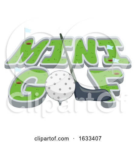 Lettering Mini Golf Illustration by BNP Design Studio