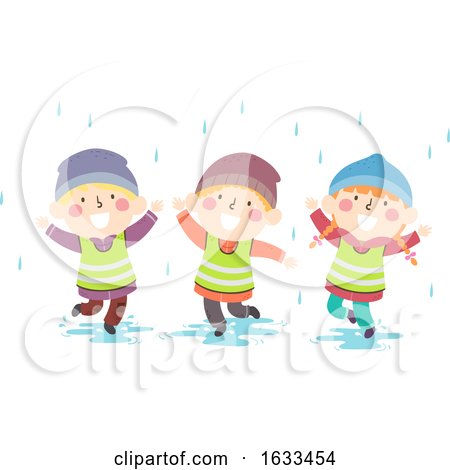 Kids Nature Rain Shower Illustration by BNP Design Studio