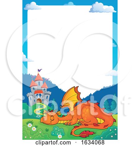 Dragon and Castle Border by visekart