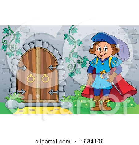 Prince by a Castle Door by visekart