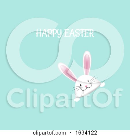 Cute Easter Bunny Background by KJ Pargeter