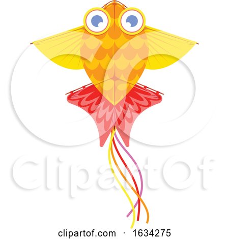 Colorful Fish Kite by Vector Tradition SM