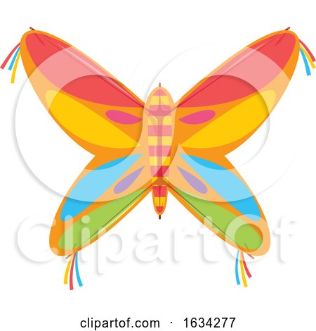 Colorful Butterfly Kite by Vector Tradition SM