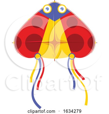 Colorful Ladybug Kite by Vector Tradition SM