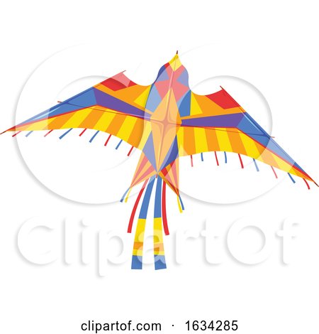Colorful Bird Kite by Vector Tradition SM