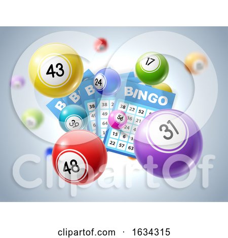 Lottery balls and tickets by Vector Tradition SM
