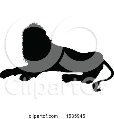 Lion Animal Silhouette by AtStockIllustration