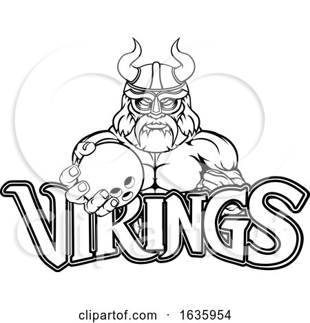 Viking Bowling Sports Mascot by AtStockIllustration