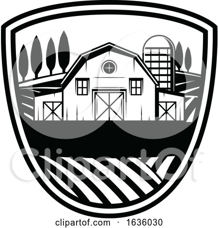 Black and White Farming Design by Vector Tradition SM