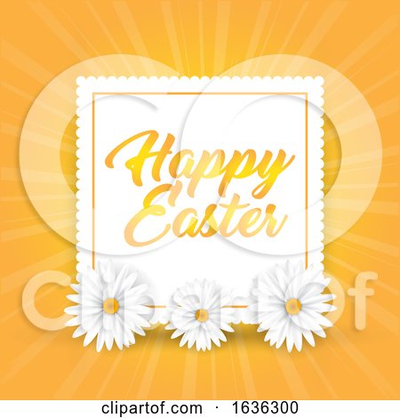 Easter Background with Daisies by KJ Pargeter