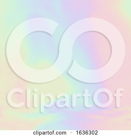 Unicorn Colour Themed Holograph Background by KJ Pargeter