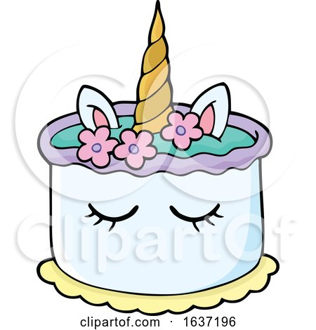 Unicorn Birthday Cake by visekart