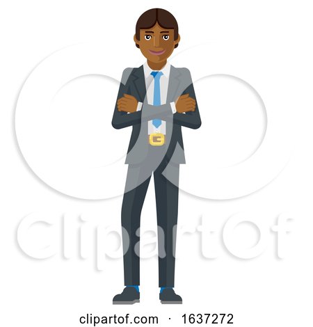 Business Man Holding Hammer Mascot Concept by AtStockIllustration