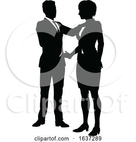 Silhouette Business People by AtStockIllustration