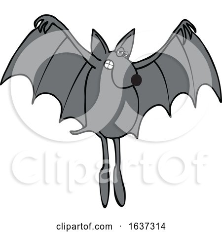 Cartoon Dog Bat by djart