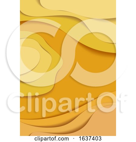 Abstract Yellow and Orange Flyer Background by dero