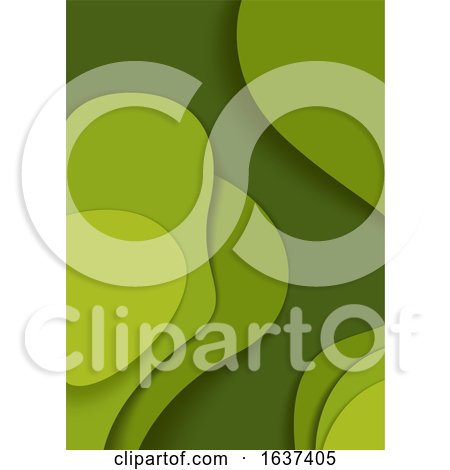 Abstract Green Flyer Background by dero