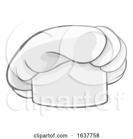 Chef Cook Baker Hat by AtStockIllustration