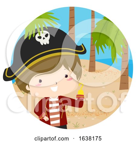 Kid Boy Pirate Hand Hook Island Illustration by BNP Design Studio