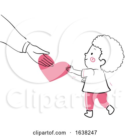 Kid Boy Doodle Parent Give Love Illustration by BNP Design Studio