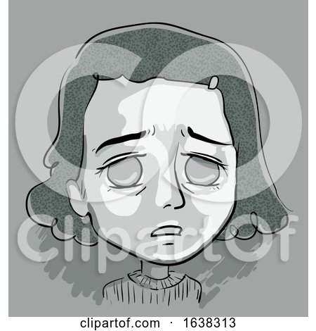 Kid Girl Stressed Illustration by BNP Design Studio