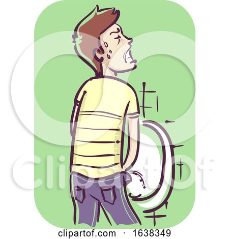 Man Painful Urination Illustration by BNP Design Studio