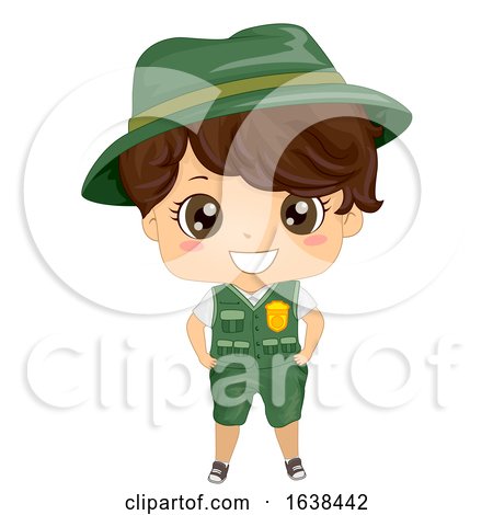 Kid Boy Park Ranger Uniform Illustration by BNP Design Studio