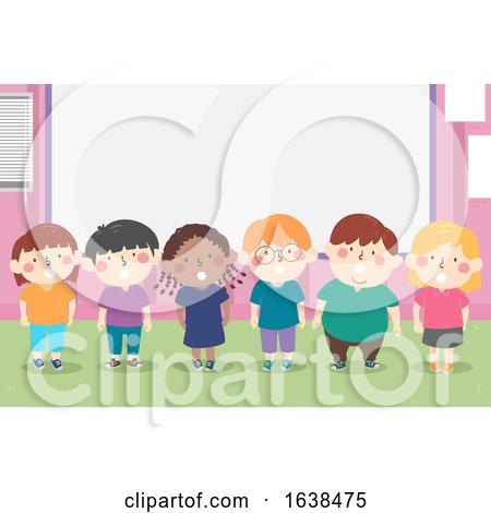Kids Choral Recitation Classroom Illustration by BNP Design Studio
