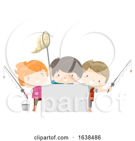 Kids Lake Fishing Board Illustration by BNP Design Studio