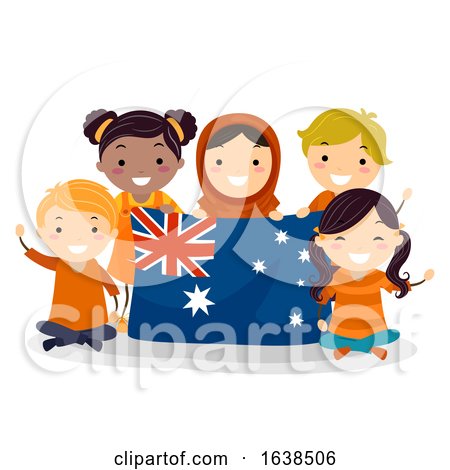 Stickman Kids Harmony Day Australia Illustration by BNP Design Studio