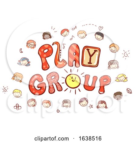 Stickman Kids Play Group Illustration by BNP Design Studio