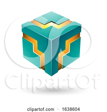 Turquoise Cube by cidepix