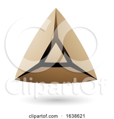 Beige and Blue Triangle Design by cidepix