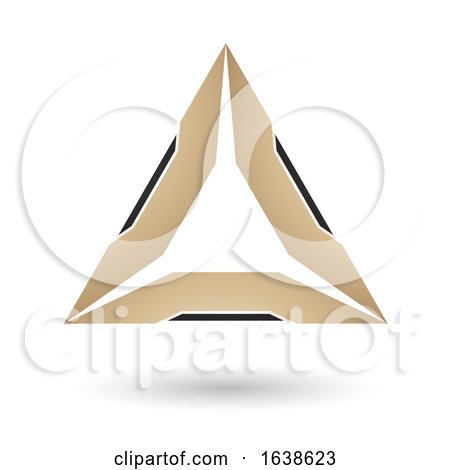 Beige and Black Triangle Design by cidepix