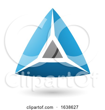 Black and Blue Triangle Design by cidepix
