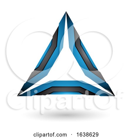 Black and Blue Triangle Design by cidepix