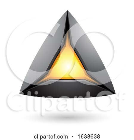 Black and Yellow Triangle Design by cidepix