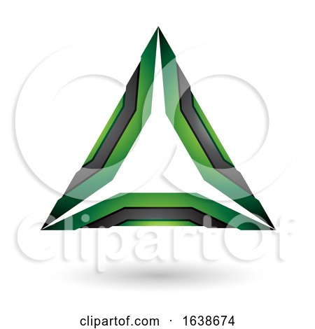 Green and Black Triangle Design by cidepix