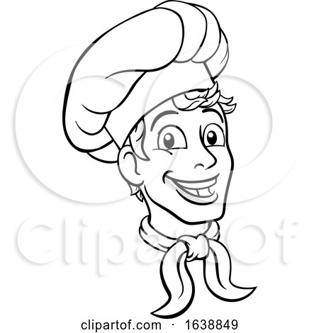 Chef Cook Baker Cartoon Character by AtStockIllustration