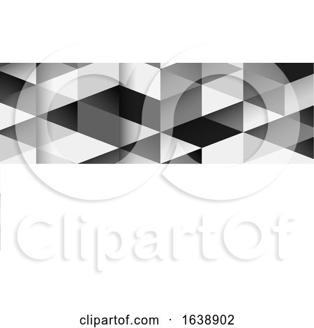 Business Card with a Geometric Monochrome Design by KJ Pargeter