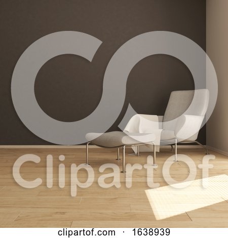 3D Contemporary Living Room Interior and Modern Furniture by KJ Pargeter