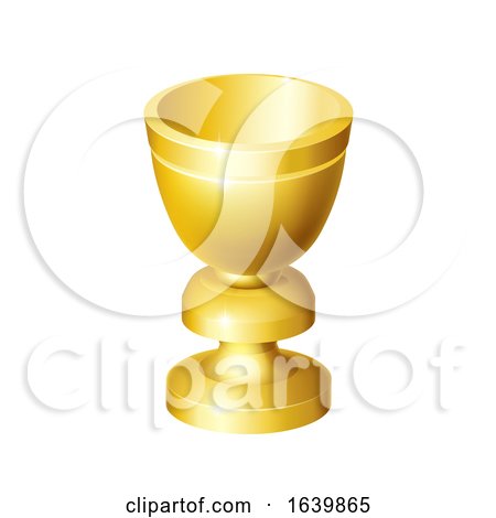 Holy Grail Cup Gold Chalice Goblet by AtStockIllustration