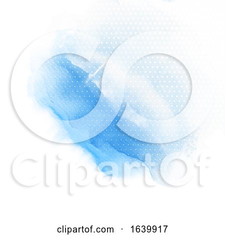Blue Watercolour Wash Background by KJ Pargeter