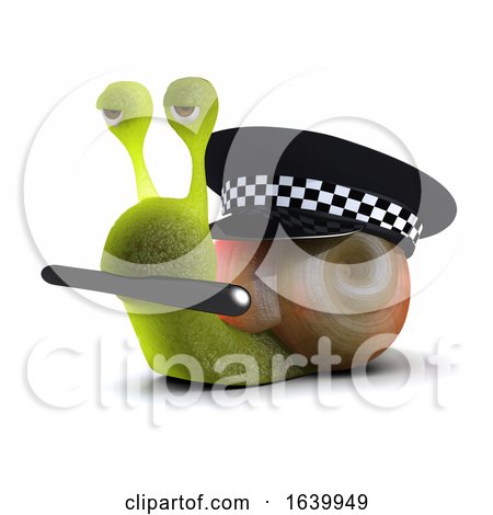 3d Officer Snail by Steve Young
