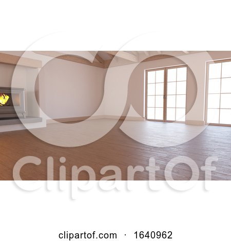 3D Contemporary Empty Room by KJ Pargeter