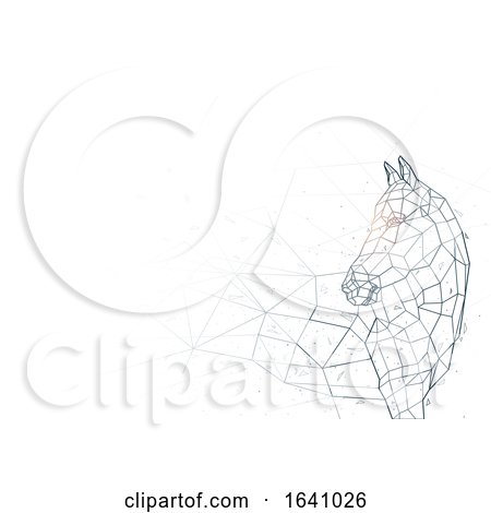 Abstract Horse Grid Background by dero