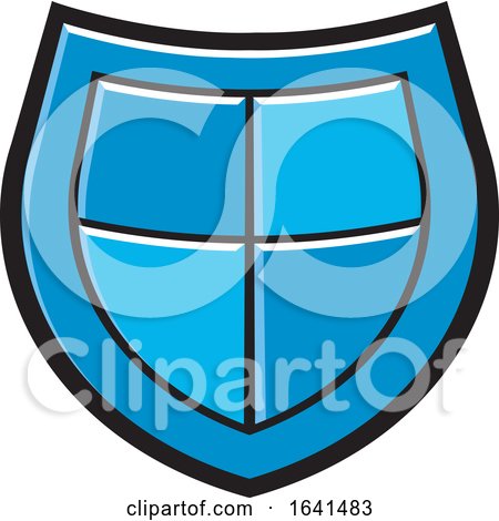 Blue Shield Icon by Lal Perera